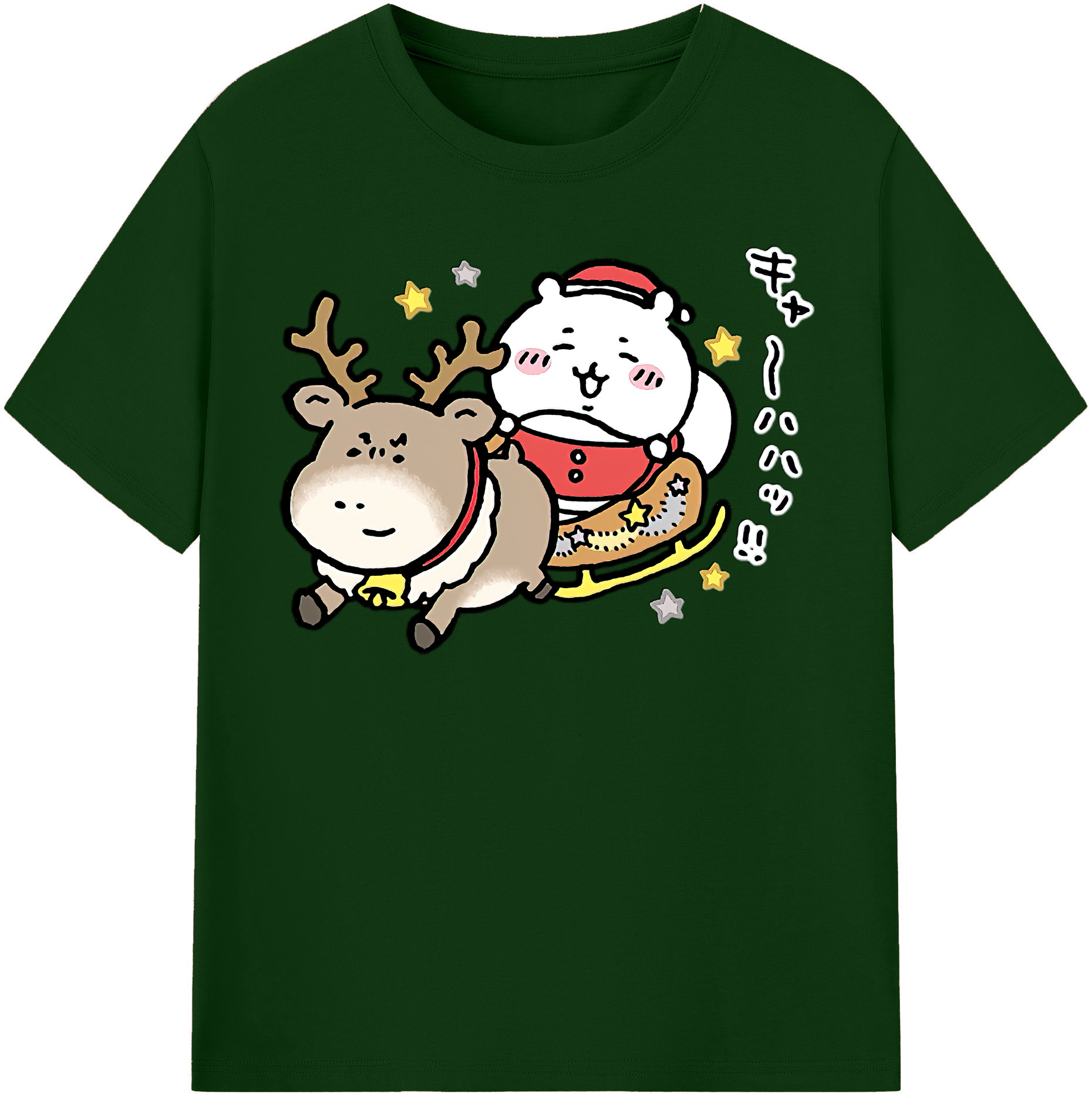 （画像用） ちいかわ ちいかわ Chii-kawa chiikawa 綿100％半袖Tシャツ（フロントプリント）